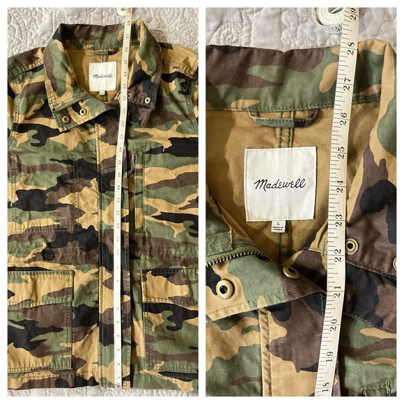 Madewell Dispatch Camo Military Utility Jacket Faded Birch Size L - Picture 14 of 14
